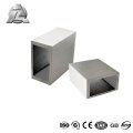 tailles chaudes de tube rectangulaires en aluminium de vente de 1 pouce